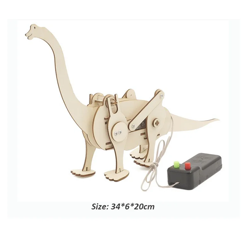  Dinosaur STEM Kits for Kids Ages 6-8-10-12, 4 in 1 Stem  Projects, Wood Building Toys for Boys Age 8-12, Build It Yourself  Woodworking Kit, DIY 3D Wooden Puzzles Model Science Kit