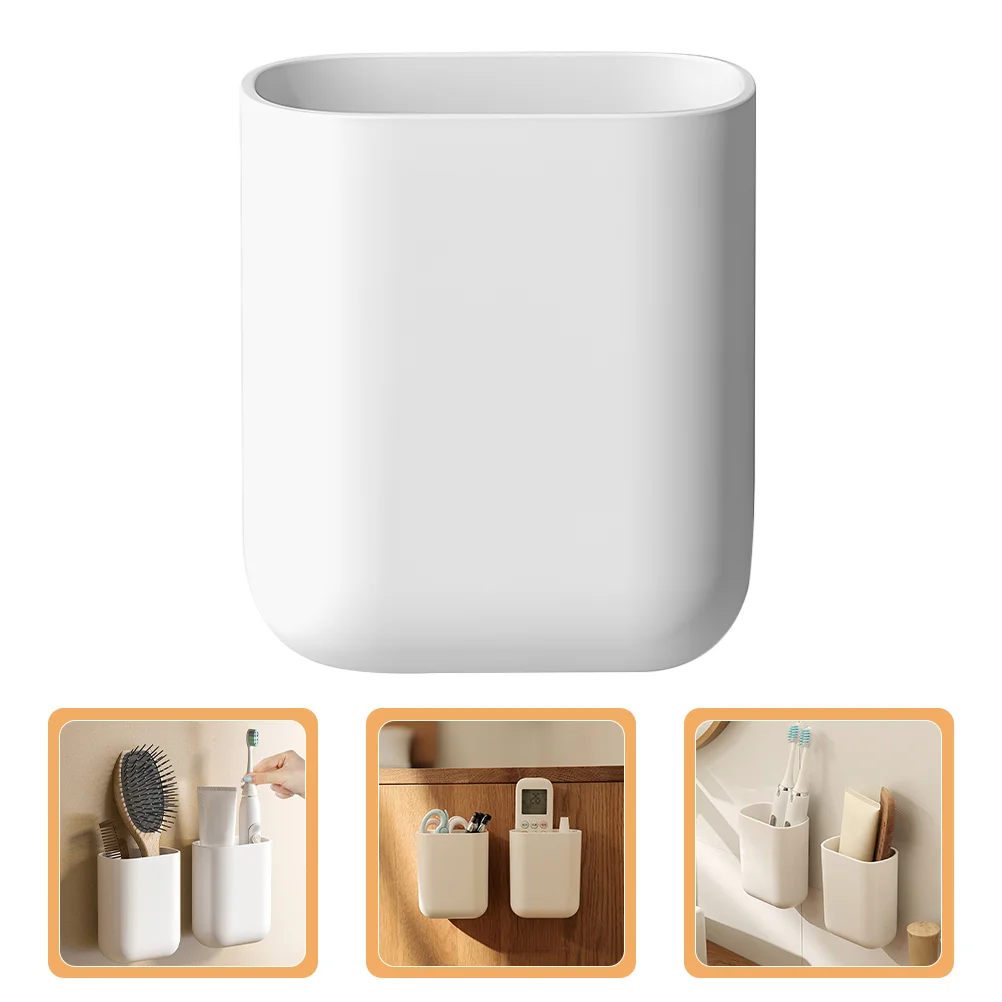 

2 Pcs Wall Storage Box Toothbrush Holders Mount Mounted For Bathrooms Abs Electric Toothpaste