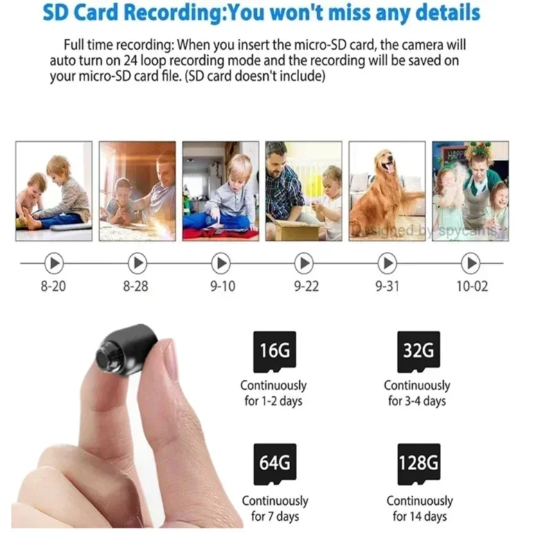 Mini WiFi 1080P HD Camera Indoor Safety Security Surveillance Baby Monitor Night Vision Camcorder IP Cam Audio Video Recorder