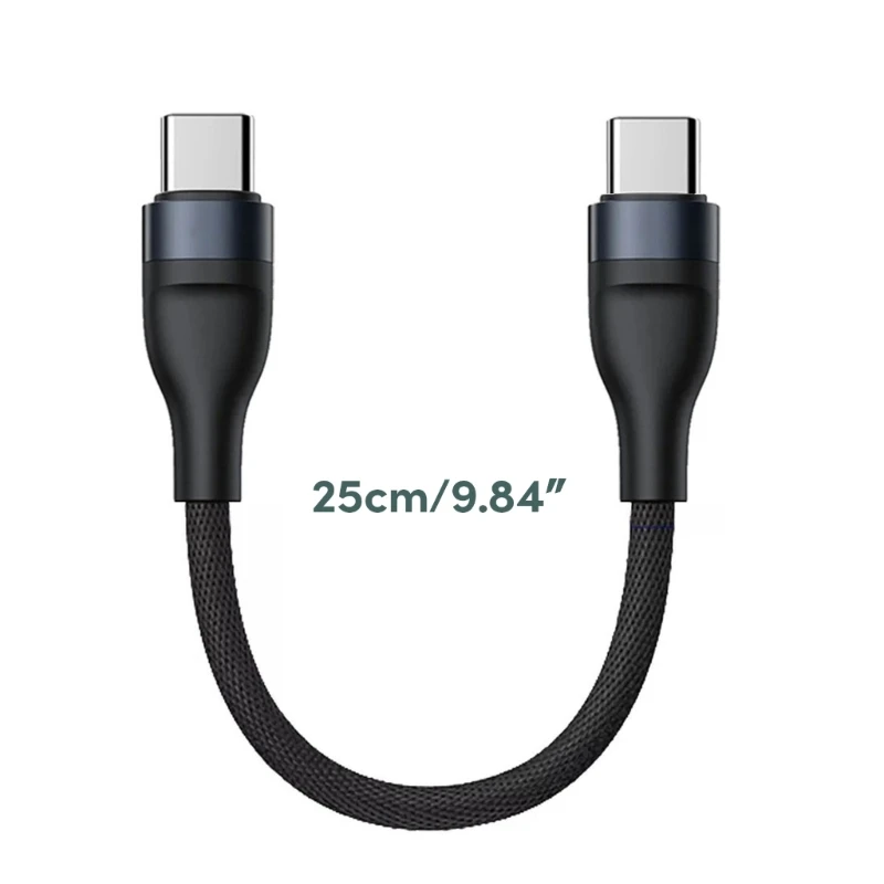 Short USB C to USB C Cable,Type C Charging Cable Fast 66W for PadPro 2020, PadAir4 Switches and More