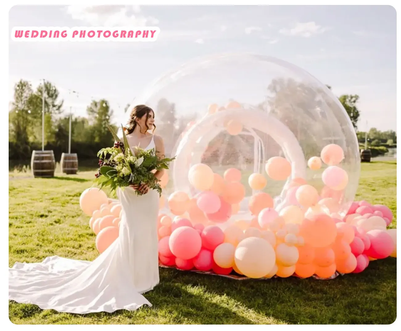 Inflatable Bubble House/Inflatable Trampoline Castle Children's Birthday Party Trampoline Bubble House Commercial Rental Use