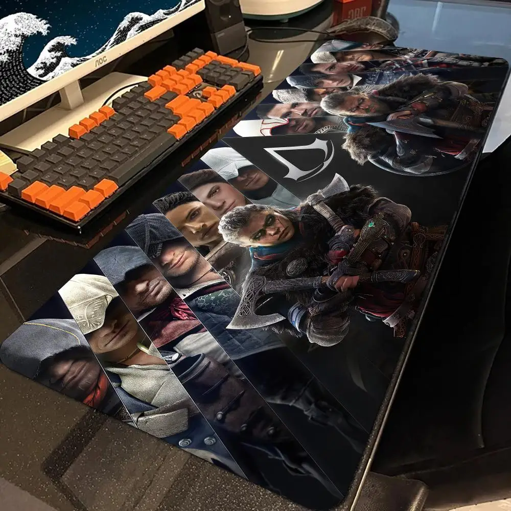 A-Assassin'S Creedes V-Valhallaes  Mouse Pad E-Sports Rubber Mouse Pad Mecha Pioneer Anti-Slip Extra Large Computer Laptop Desk Mat