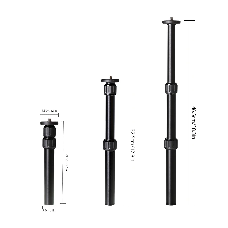 465mm Aluminum alloy extension rod of central axis for XILETU FM5,FM5S,FM5C