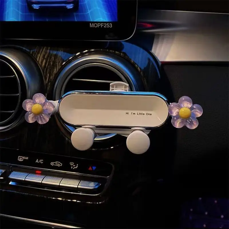 Creative Cute Car Phone Holder: Air Vent Clip Mount & Secure Support