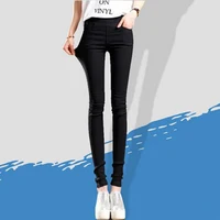 Elegant Solid Straight Pencil Pants Fashion Women Skinny Office Lady Commute Slim Sweatpant Casual Elastic Stretch New Trousers - Image 5