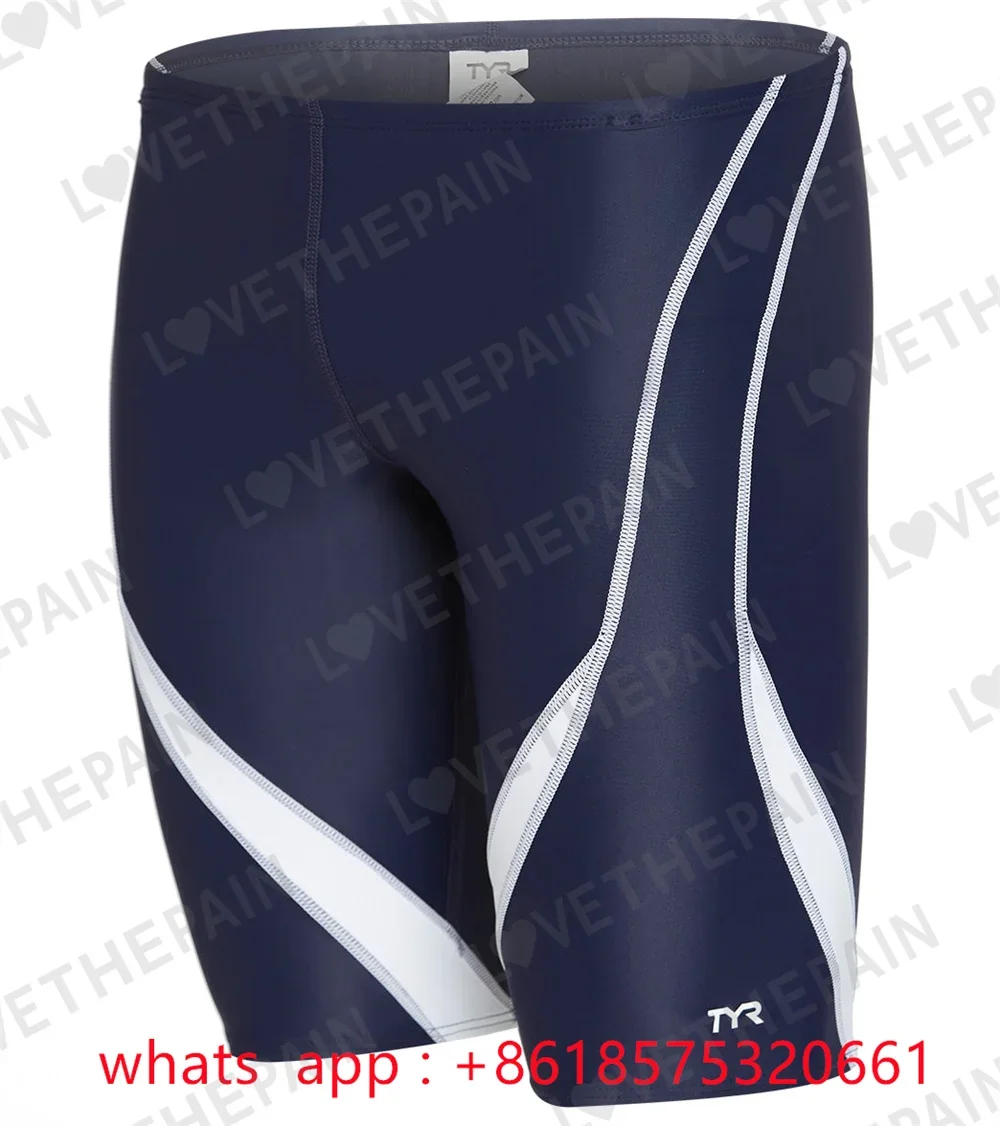 Tyr Men's Alliance Splice Jammer Swimsuit Swimwear Training Swim Shorts Trunks Beach Tight Swimming Pants Jammer Sports Surf