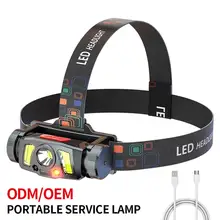 

Headlamp XPG COB Head Torch Rechargeable USB Forehead Light Flashlight Camping Hiking Night Walking Lighting Outdoor Equipment