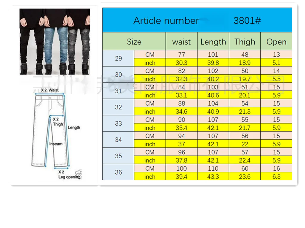pantaloni da moto alla moda jeans da uomo alla moda con pieghe, jeans elasticizzati a gamba piccola slim fit_voghion.com