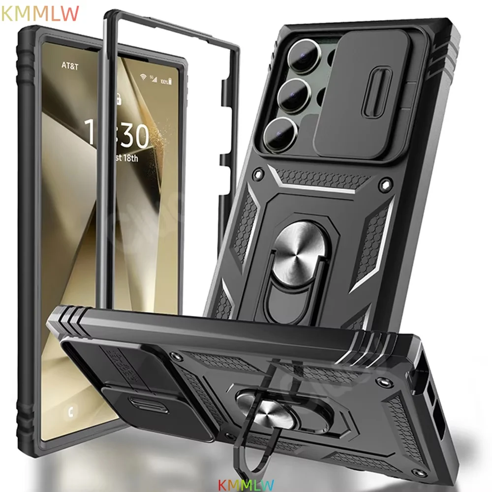 Camera Slide Armor Protection Case with 360° Rotating Cover