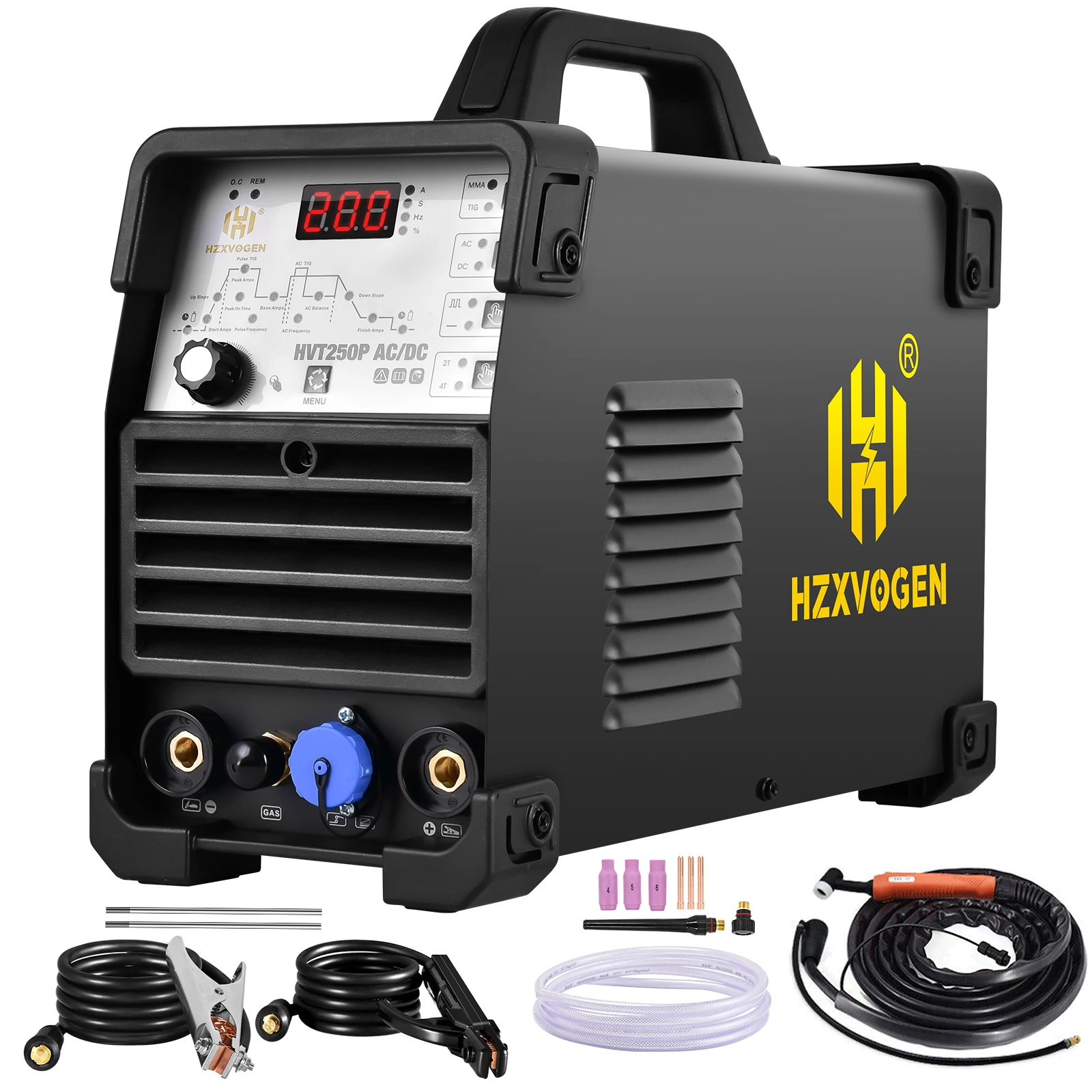 

HZXVOGEN Tig AC/DC Welder Aluminum Welding Machine ARC Stick Welder Tools IGBT Inverter soldador With Pulse сварочный аппар