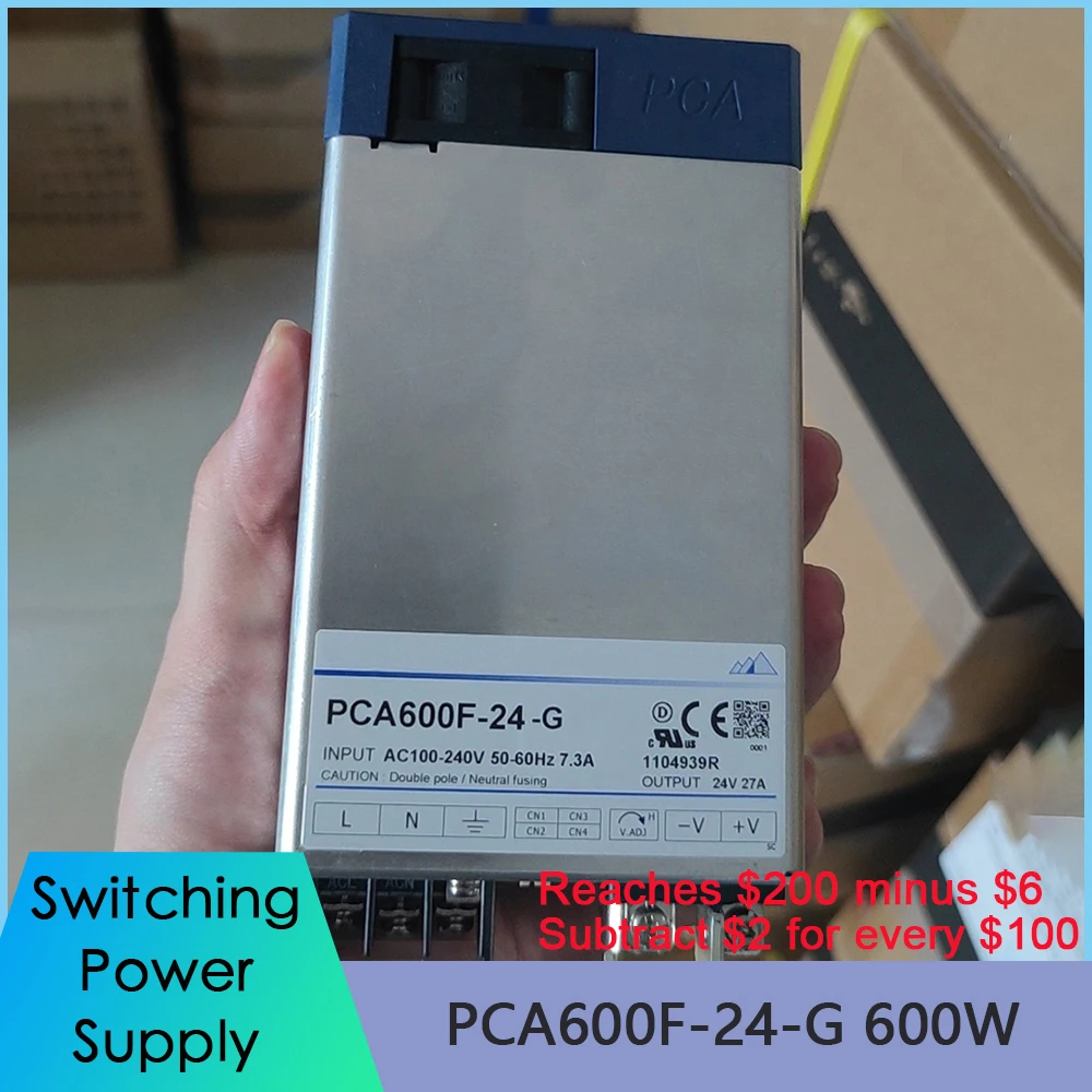

Для COSEL PCA600F-24-G 600W, Входная мощность Φ 50-60Hz 7.3A, выход 24V 27A, импульсный источник питания, быстрая доставка, высокое качество