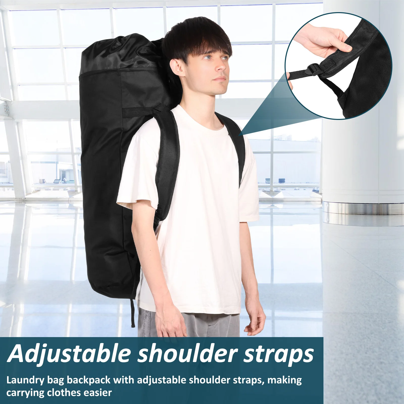 Waterproof Laundry Backpack Bag 115L Oxford Cloth