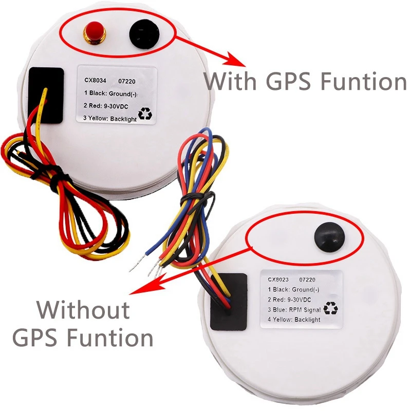 자동차 GPS 속도계 게이지, 보트 속도 주행 거리계, 보트 오토바이, 자동차 트럭용 GPS 안테나 포함, 60 km/h