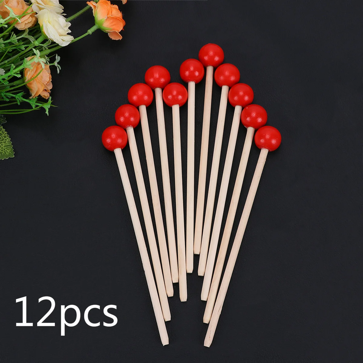 

Musical Toy Drumsticks Percussion Mallets Sticks Multi Purpose Xylophone Chime Bell Stick Wood Handle Musical