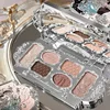 Makeup Set Flower Knows Swan Ballet Series Six Color Eyeshadow Palette Embossed Blusher Shine Lipstick Kit Maquiagem With Bag 6