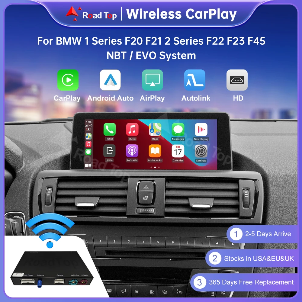 Adaptateur CarPlay & Android Auto Sans Fil Pour BMW Serie 1 (F20/F21) - Connexion Rapide Bluetooth 5.0 - Plug & Play - 4