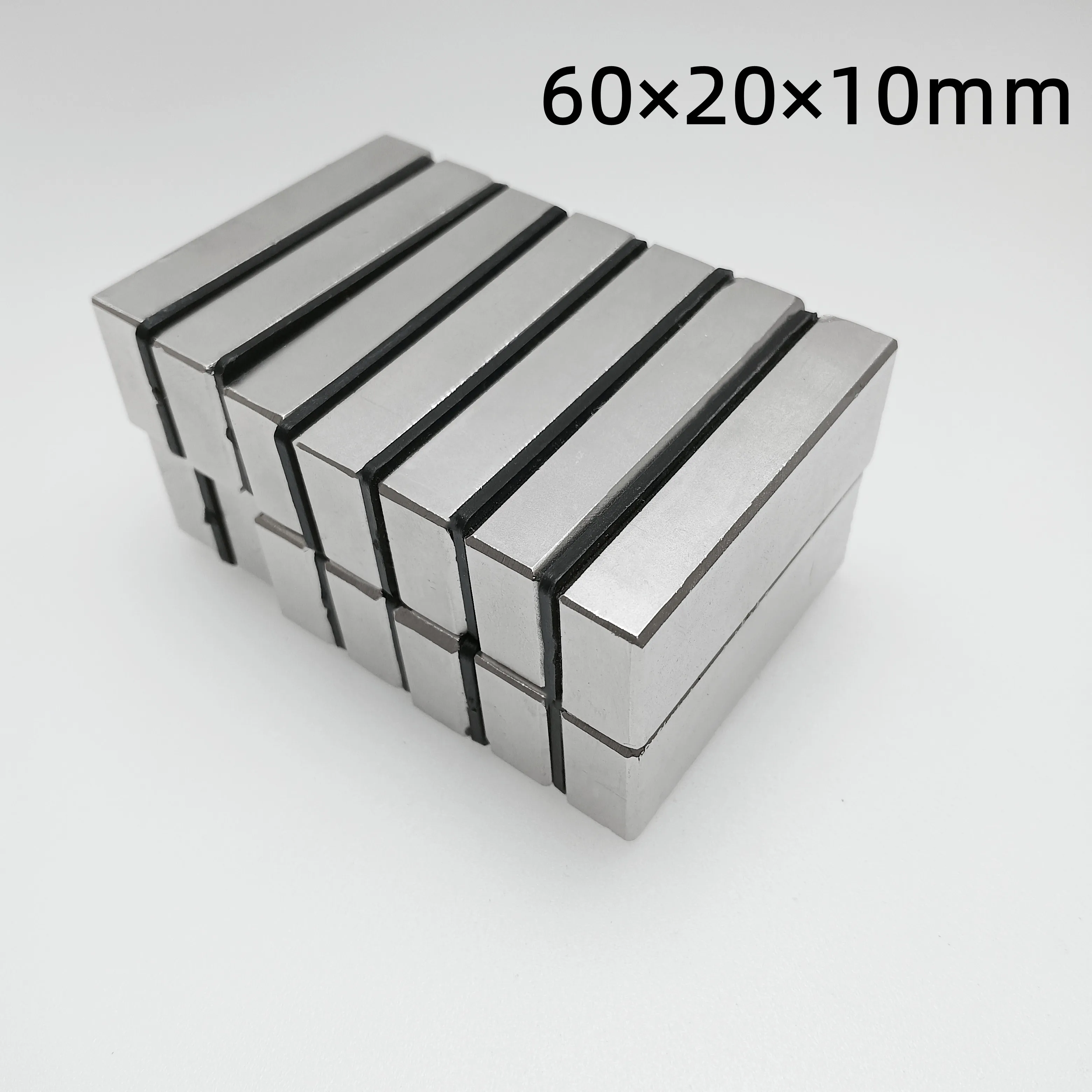 2/5/10/20pcs 60x20x10 Strong Neodymium N35 Strip Block Permanent