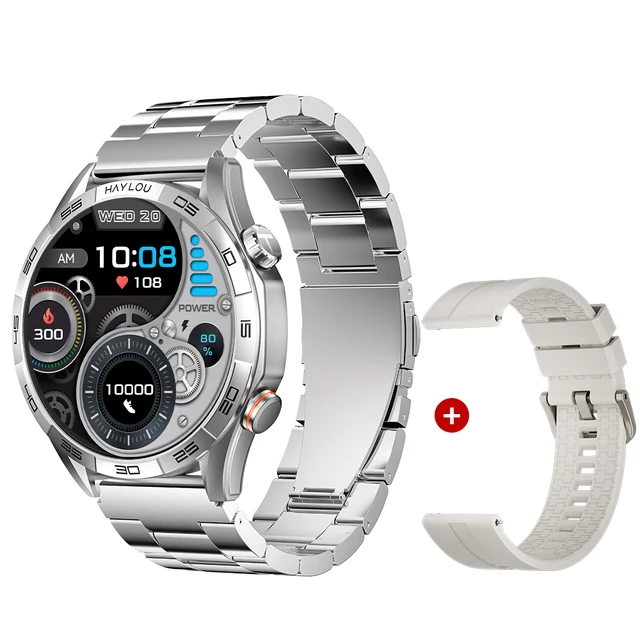 HAYLOU Solar 5 Voice Calling Smartwatch 1.58'' AMOLED Display 60Hz Smart Watch 24H Health Monitoring Sports Smartwatch for Men 7