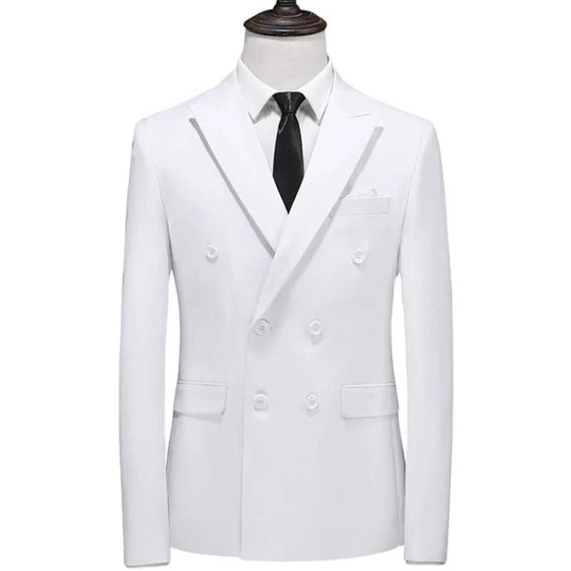 New men's large size single west 14 solid color fashion handsome all fashion casual business banquet suit jacket