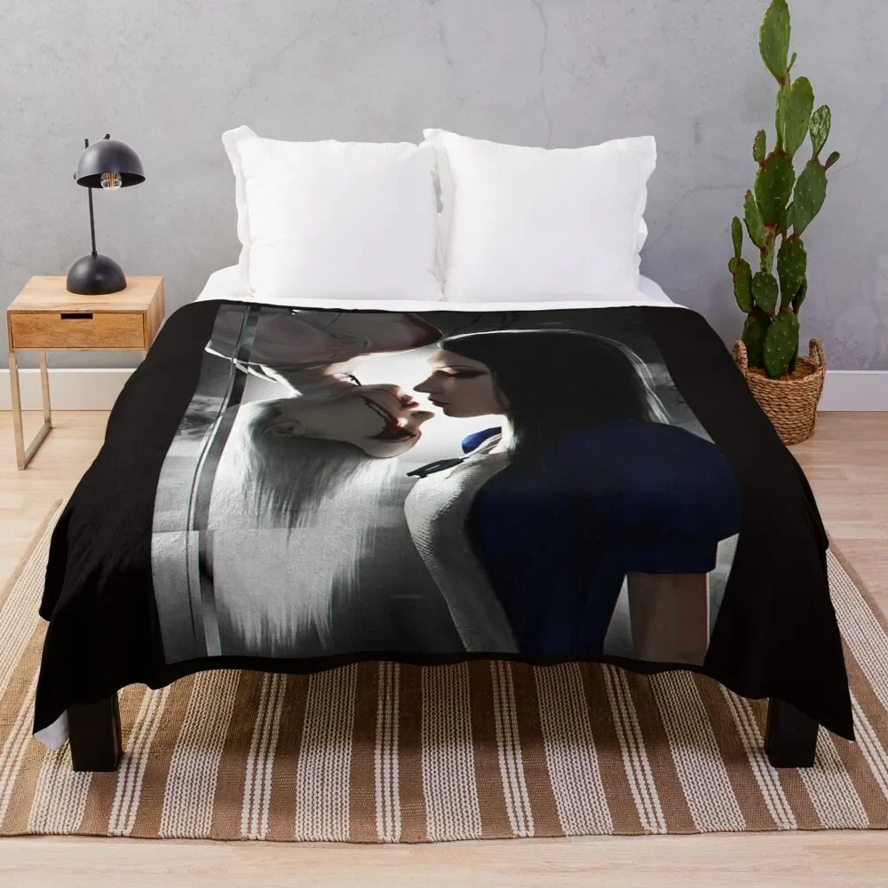 Alice Liddell - Alice Madness Returns Graphic Throw Coperta Divano Divani Summer Valentine Gift Ideas Coperte