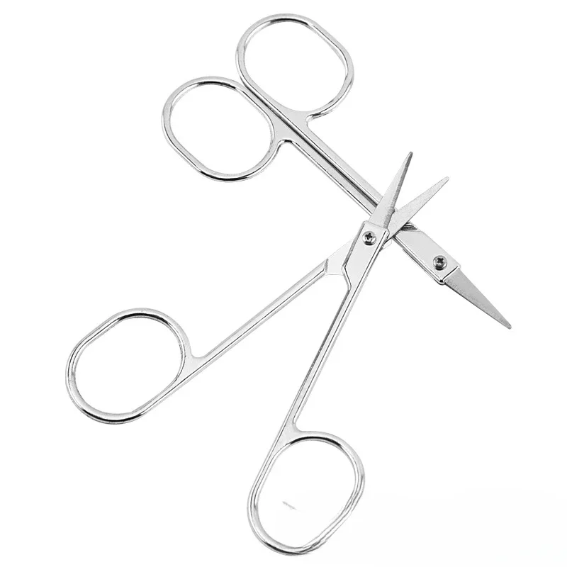 Stainless Steel Eyebrow Scissor Makeup Eyelash Trimmer Facial Hair Remover Manicure Scissor Nose Hair Tool Beauty Mini Scissorsl 4