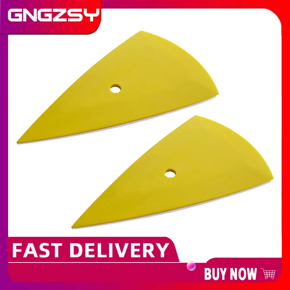 

2Pcs Contour Scraper Corner Vinyl Film Wrapping Applicator Sharp Triangle Squeegee Car Sticker Window Tint Install Tool A13B