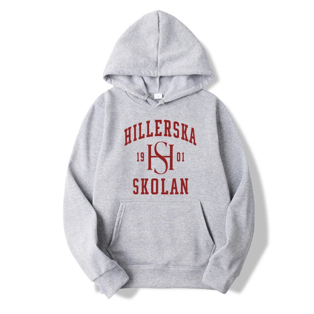 

Young Royals Hoodie Hillerska Skolan Logo Hooded Sweatshirt Hillerska Skolan Pullover Wilhelm and Simon Tv Show Unisex Hoodies