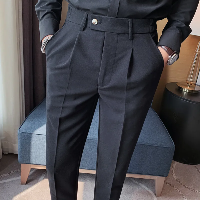Fashion Men summer trousers straight tube Korean Style suit pants | Lazada  PH-cheohanoi.vn