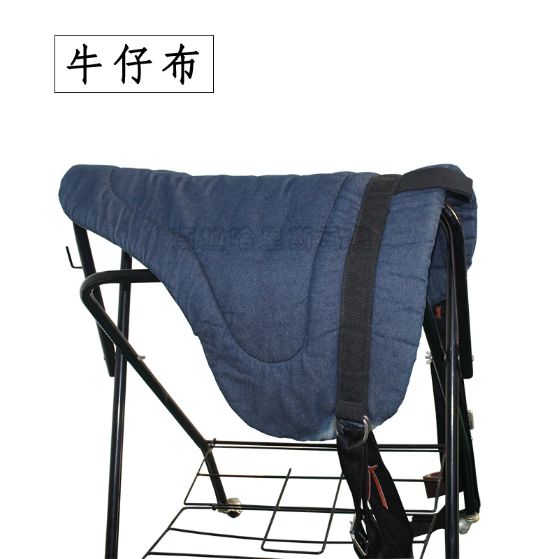 Denim Fabric High-quality Western Front Belly Strap Saddle Pad