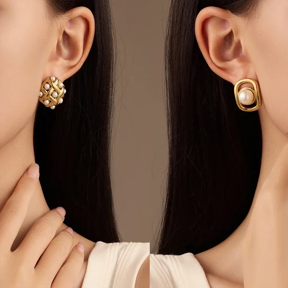 Orecchini Pendenti Quadrati Geometrici In Metallo Argento – Gioielli Donna Boho Vintage Con Texture Irregolare
