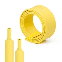Heat Shrink Tubing with Double Wall Rubber Sleeve - 4:1 Shrink Ratio, Multiple Diameter Options - 4mm (Yellow)