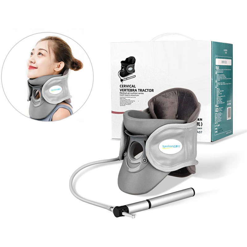 Neck Traction Device Inflatable Cervical Collar Correction Kit