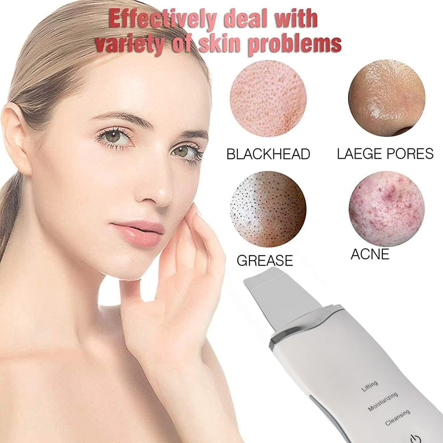 Scrubber for Skin Care Face Spatula Blackhead Remover Facial Deep Cleansing Black Head Removal Pore Cleaner Tools