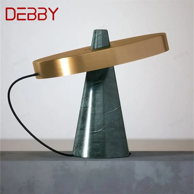 

Роскошная настольная лампа DEBBY в скандинавском стиле, современный дизайн, искусственный стол для украшения дома, спальни
