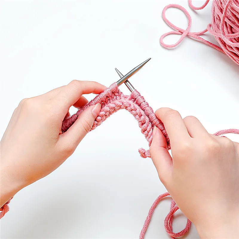 Description Picture 4 of item40/100cm Circular Knitting Wool Yarn Needles Stainless Steel Tube Crochet Sweater Needle diy Accessories Sewing Needlework Tools