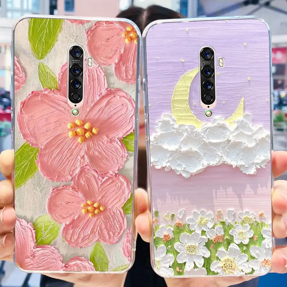 Elegant Printing Soft Silicone Clear TPU Back Cover