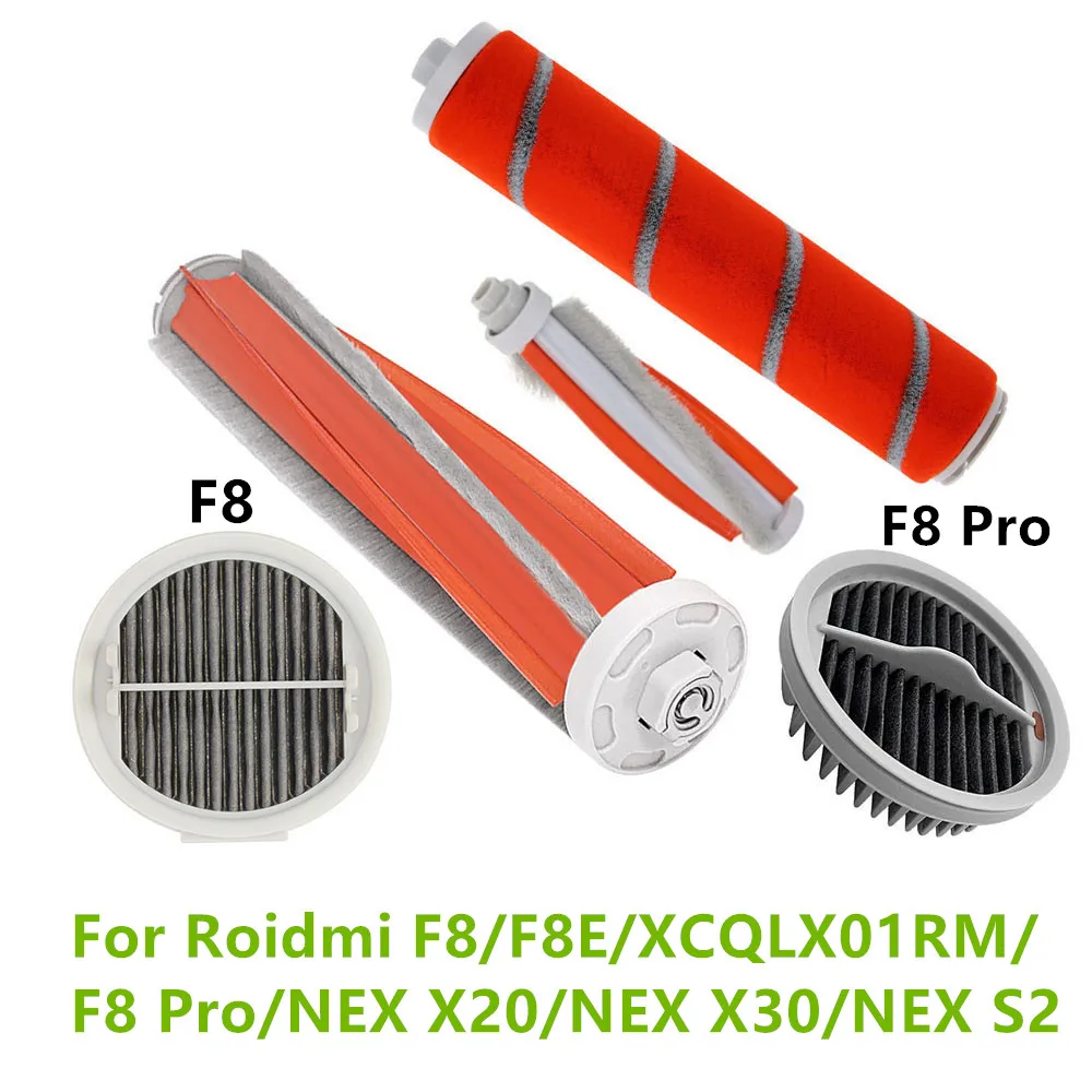 

For Roidmi F8/F8E/XCQLX01RM Roller Mite Removal Brush HEPA Filters Carpet Brush For Roidmi NEX X20/NEX X30/NEX S2 Accessories