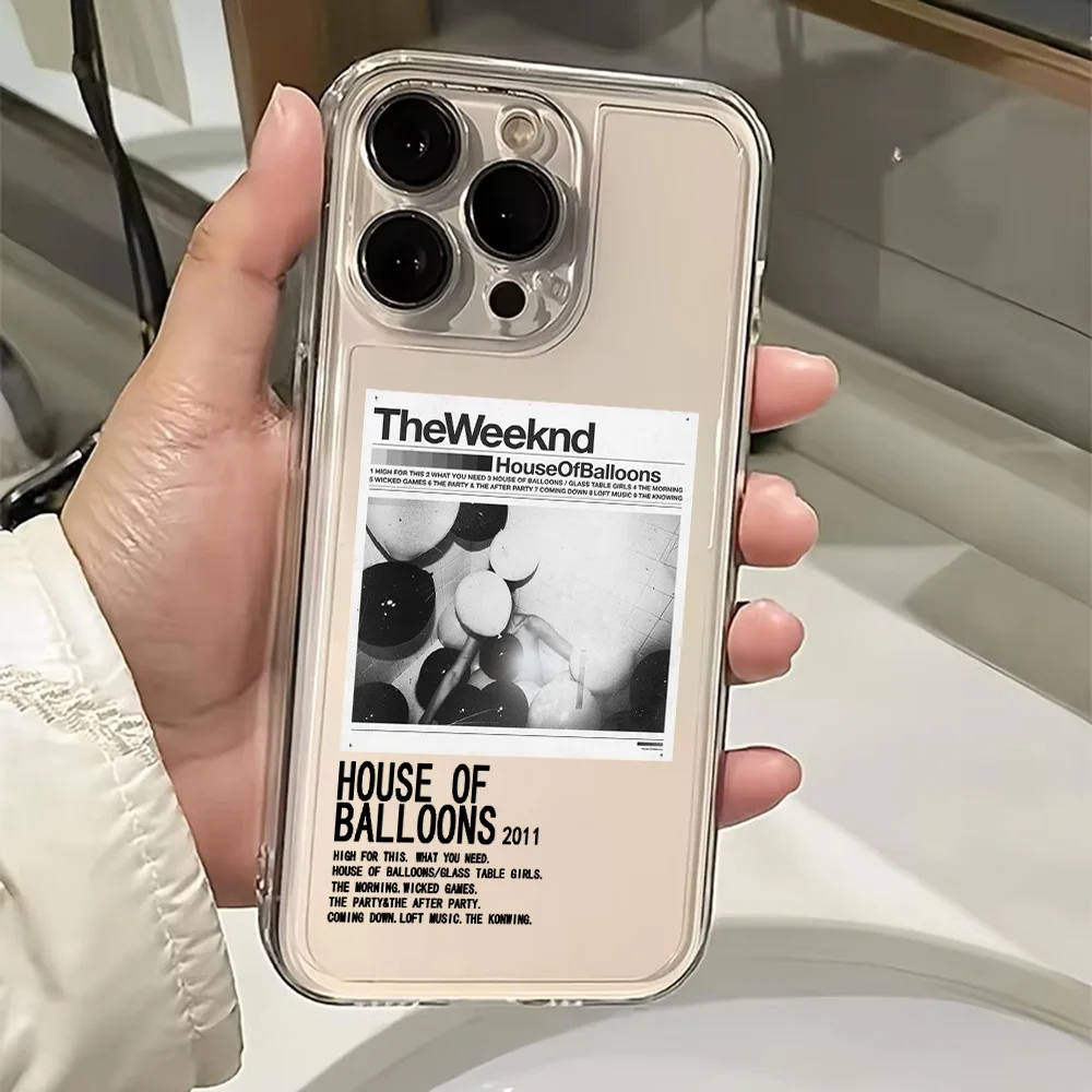 Clear TPU Back Cover with The Weeknd XO Design Phone Case