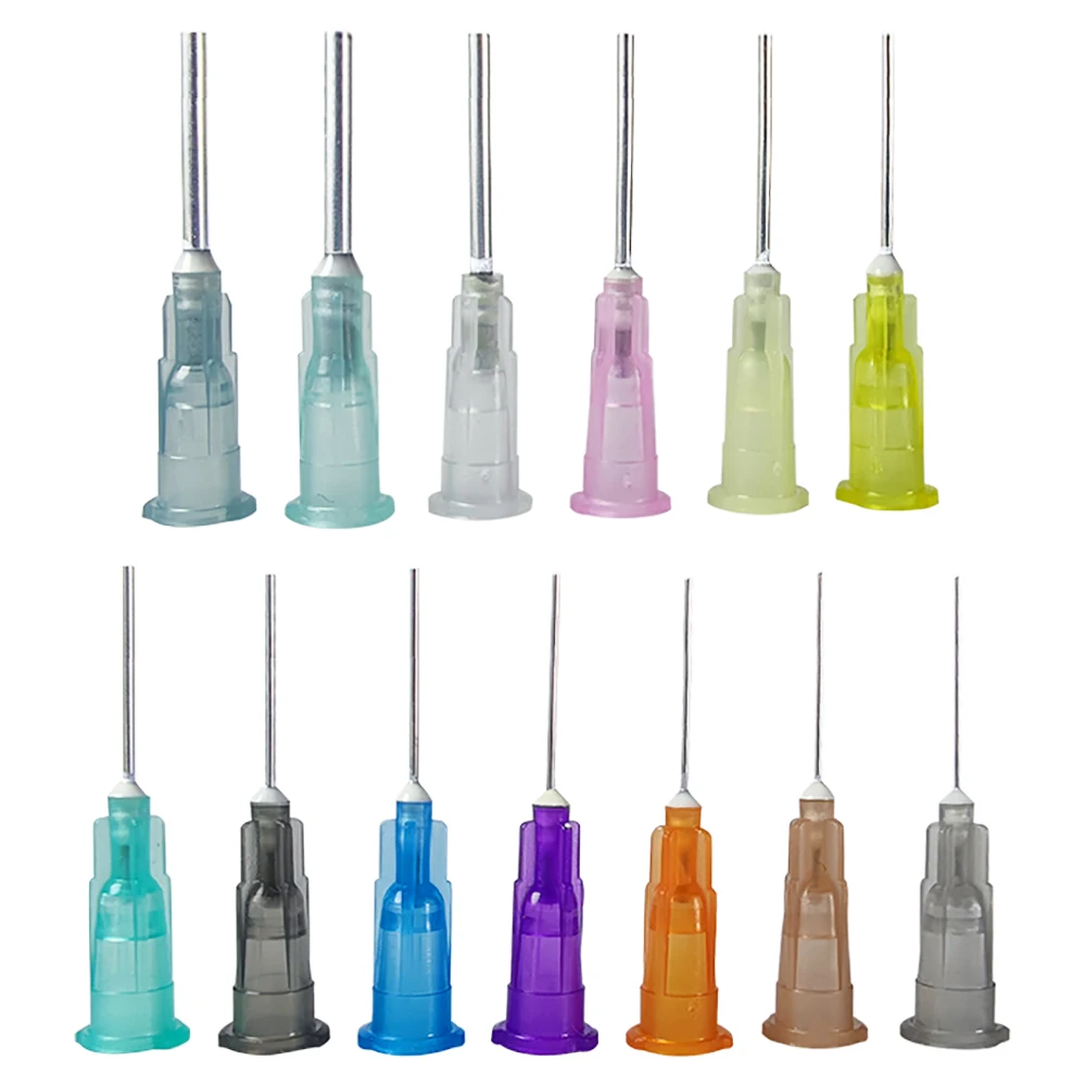 

10pcs Precision Tips Liquid Dispenser 42mm Dispensing Needle Syringe Needles Tip Work Gauge Tips Glue for Liquid Glue and Ink