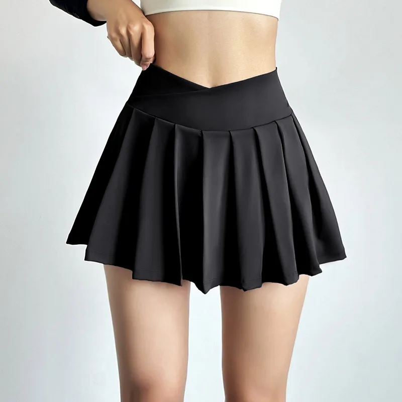 Leisure Women's Tennis Skirt Inner Lining Shorts Pleated
