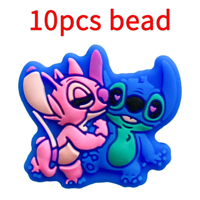 Disney Beads Silicone Food Grade Baby Teething Beads BPA-Free Baby Teething Toy Pacifier Chain Accessories 10pcs