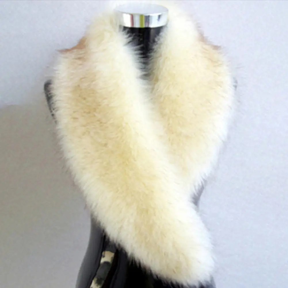 

Women Thermal Scarf Cold Weather Scarf Soft Cozy Fuzzy Imitation Fur Women's Winter Scarf Thickened Warm Decorative for Cold