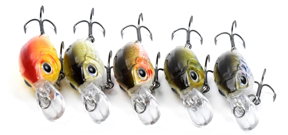 CCLTBA  Hot Sale Mini Crankbait Wobblers Floating Hard Artificial Baits Minnow for Bass Pesca Carp Perch Fishing Lures Tackle