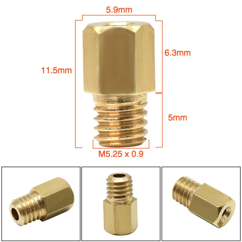 Gold color Carburetor nozzle Jets Motorcycle VM /Set 90- 200 Carb Carburetor For Mikuni Main Jet Motorbike TM Hot