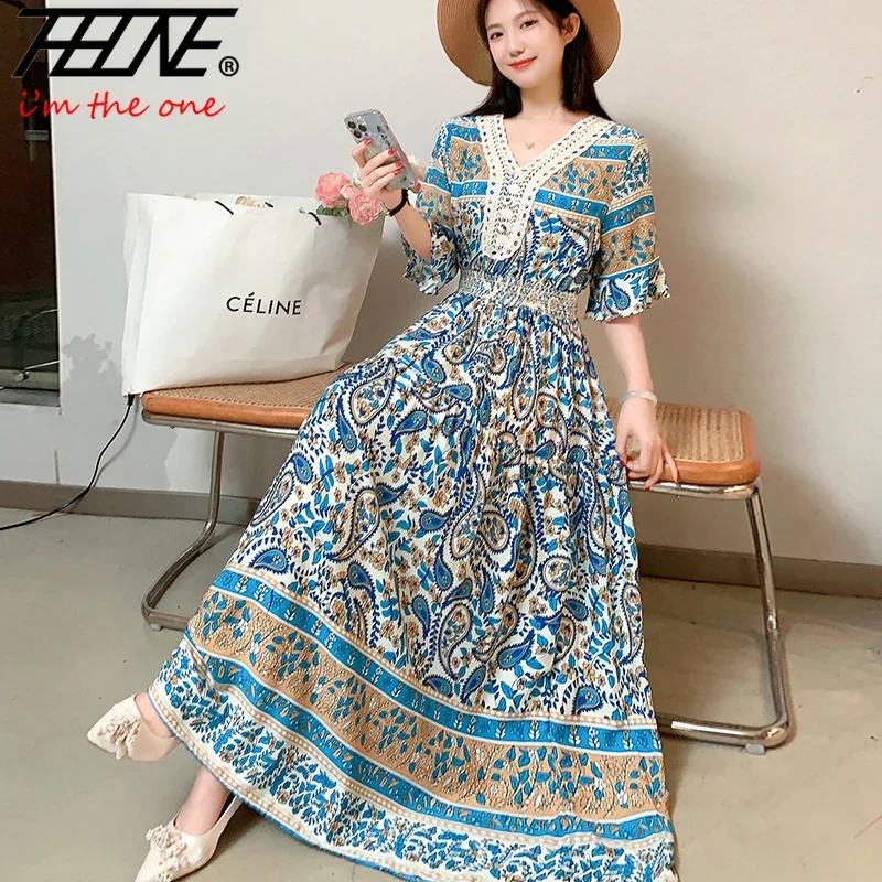 Summer Indian Dress Women Clothes Ropa De Muje Boho Long Vintage