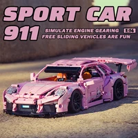 Sports Car Models Remote Control Racing Car Compatible Building Blocks High Difficulty Assembly Model Bricks Gift For Xmas Boy 2