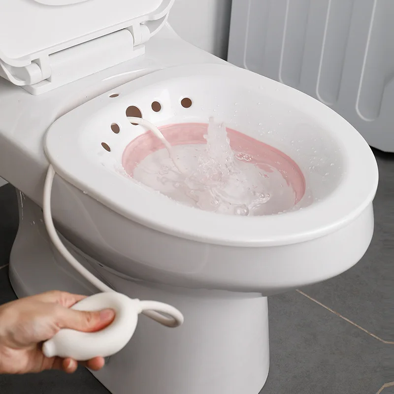 Bidet Folding Portable Bidet Maternity Self-Cleaning Private Parts Buttock Rinse Perineal Soak Bath Hemorrhoid Treatment Bidet 2