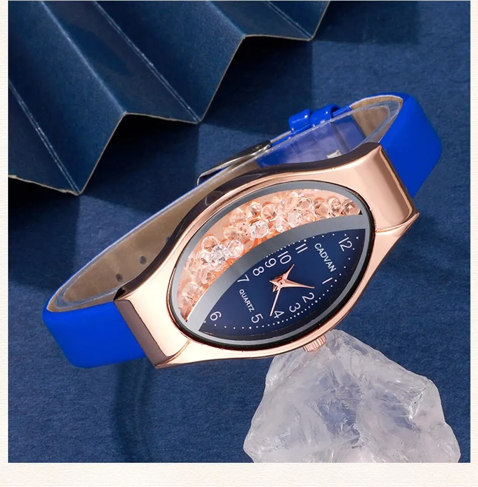 Sb4bbd2842de24099b9e2b343613d689aq 6PCS Set Women Fashion Quartz Watch Female Clock Rhinestone Dial Luxury Brand Design Women Watches Simple Ladies WristWatch Mallzona