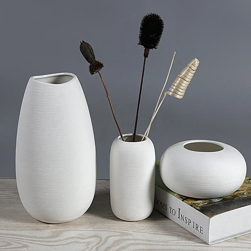 

Outdoor Plant Pots Nordic Vase Ceramic Luxury White Flower Vases Weddings Nordic Minimalist Decoracion Para El Hogar Decor Home