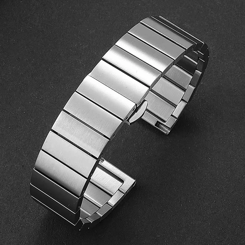 Elegant Stainless Steel Watch Band - 22mm Metal Bracelet